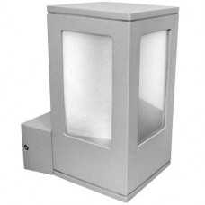 Φωτιστικό Απλίκα Τετράγωνο 1xΕ27 Αλουμινίου Γκρι IP44 9-62196